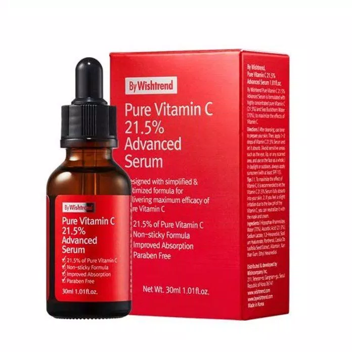 Serum dưỡng trắng da By Wishtrend Pure Vitamin C 21,5% Advanced Serum ( Nguồn: internet)