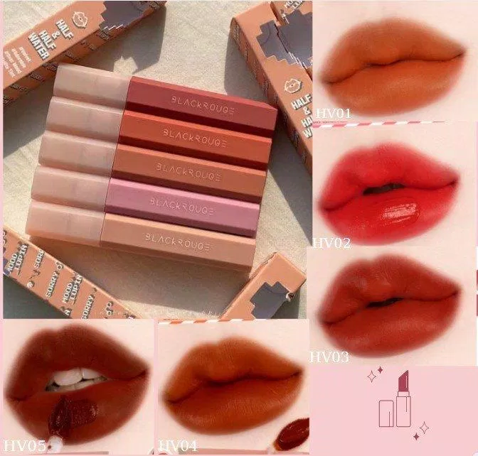Chất son mịn xốp, màu son thời thượng chính là đặc điểm chính của Black Rouge Half N Half Velvet Glow (Nguồn: Internet) Chất son mịn xốp, màu son thời thượng chính là đặc điểm chính của Black Rouge Half N Half Velvet Glow (Nguồn: Internet)