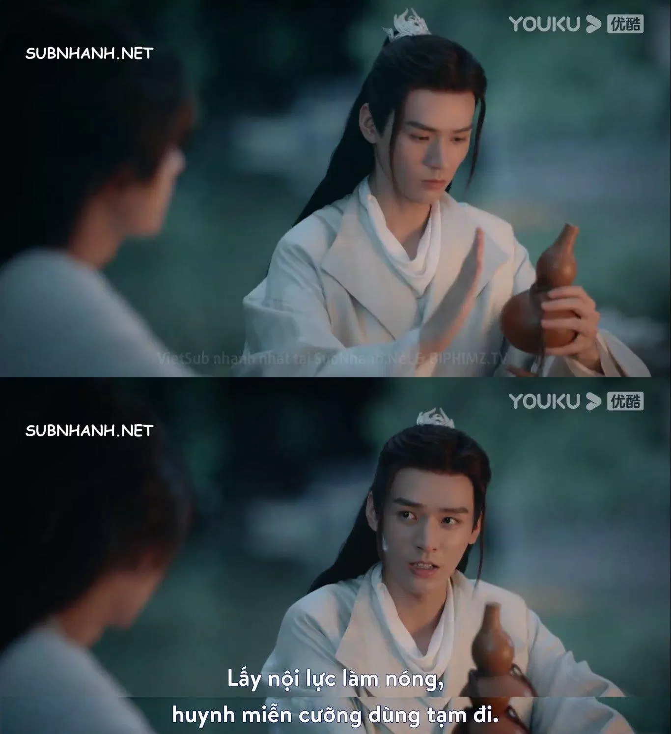 Mình có thể uống rượu lạnh, nhưng A Tự uống phải dùng nội công hâm nóng. (Ảnh: BlogAnChoi)