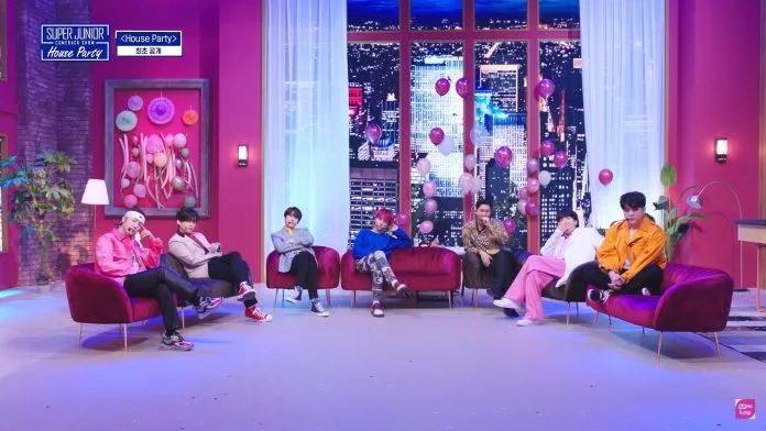 Super Junior Comeback Show "House Party" trên Mnet.  Nguồn: Internet