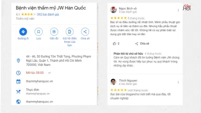 Bệnh viện thẩm mỹ JW Hàn Quốc?