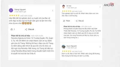 Đánh giá của khách hàng về Viện thẩm mỹ La Ratio