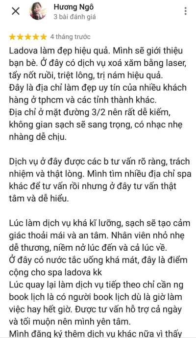 Đánh giá tích cực từ khách hàng (Nguồn: BlogAnChoi)