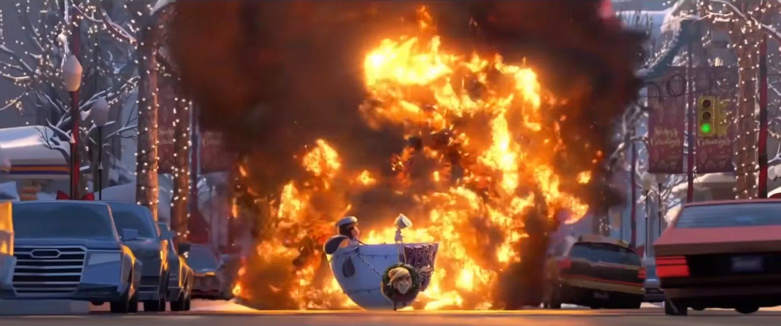 Những phân cảnh kịch tính trong The Boss Baby 2. (Ảnh: Internet)