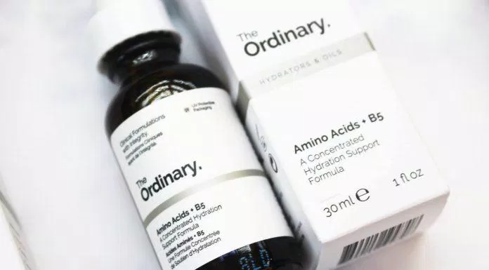 Thiết kế của The Ordinary Amino Acids + B5 khá đơn giản và gần như tương tự các sản phẩm đến từ The Ordinary (Nguồn: Internet)