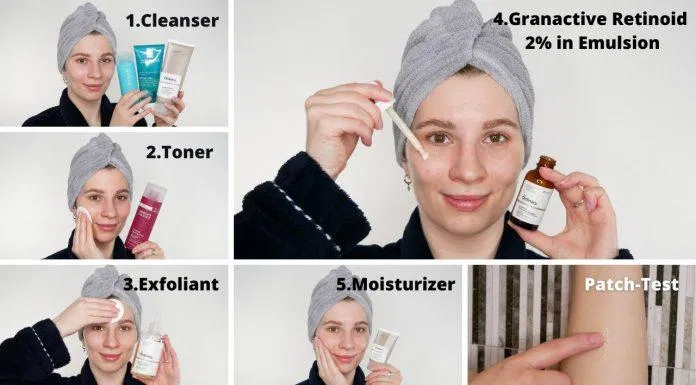 Các bước sử dụng The Ordinary Granactive Retinoid 2% Emulsion (Nguồn: Internet)