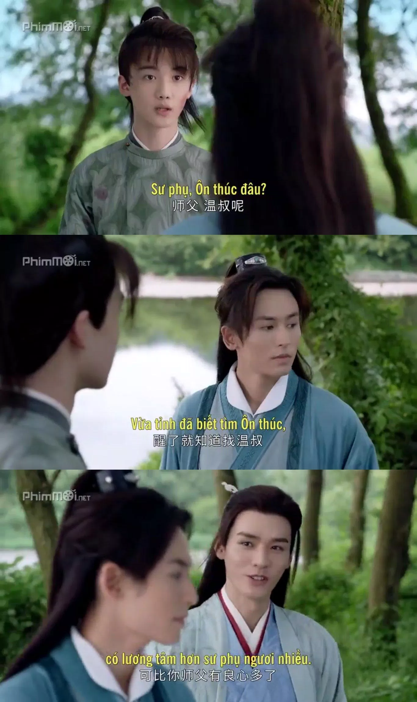 Sáng sớm thức dậy câu đầu tiên hỏi Ôn thúc đâu. (Ảnh: BlogAnChoi)