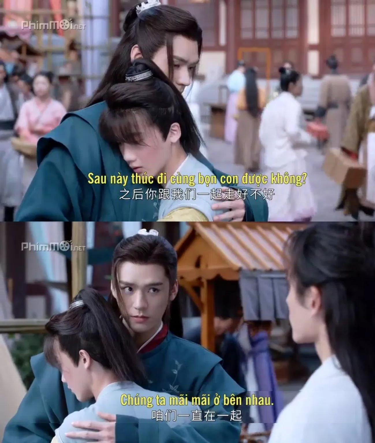 Thành Lĩnh đã cho khán giả viễn cảnh 1 nhà 3 người ấm áp điền viên rồi đấy. (Ảnh: BlogAnChoi)