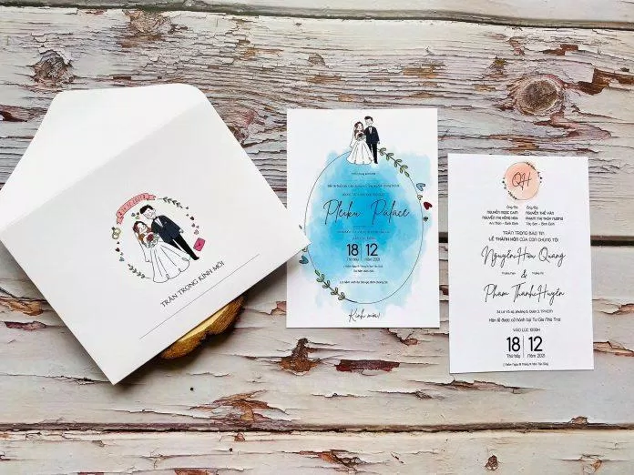 Những mẫu thiệp cưới "có 1 không 2" của Thiệp cưới Quang Minh Lữ (Ảnh: Facebook Thiệp cưới Quang Minh Lữ)