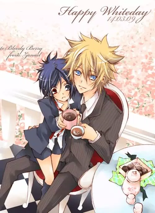 Thiệp Valentine Trắng anime (Ảnh: Internet)