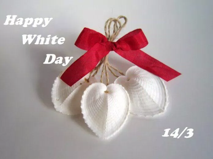 Thiệp Valentine Trắng chuông trái tim (Ảnh: Internet)