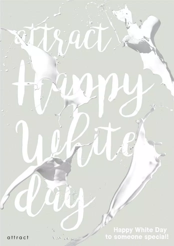 Thiệp Valentine Trắng màu sắc (Ảnh: Internet)