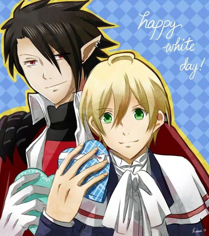 Thiệp Valentine Trắng anime (Ảnh: Internet)