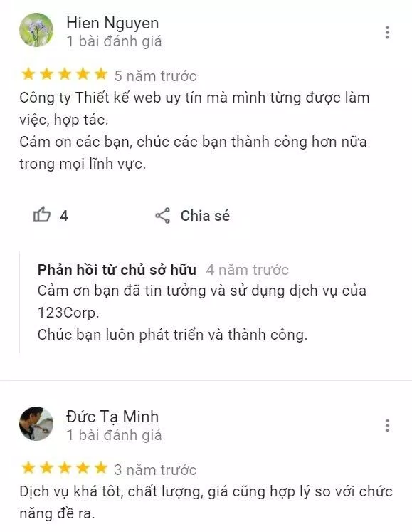 Review của 123Corp (Ảnh BlogAnChoi) Review của 123Corp (Ảnh BlogAnChoi)