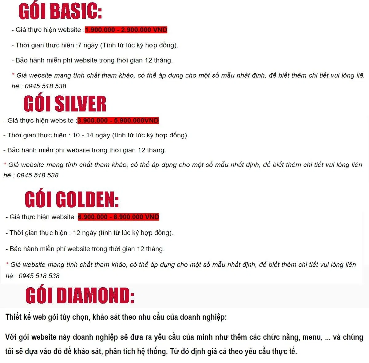 Bảng giá dịch vụ của 123Corp (Ảnh BlogAnChoi) Bảng giá dịch vụ của 123Corp (Ảnh BlogAnChoi)