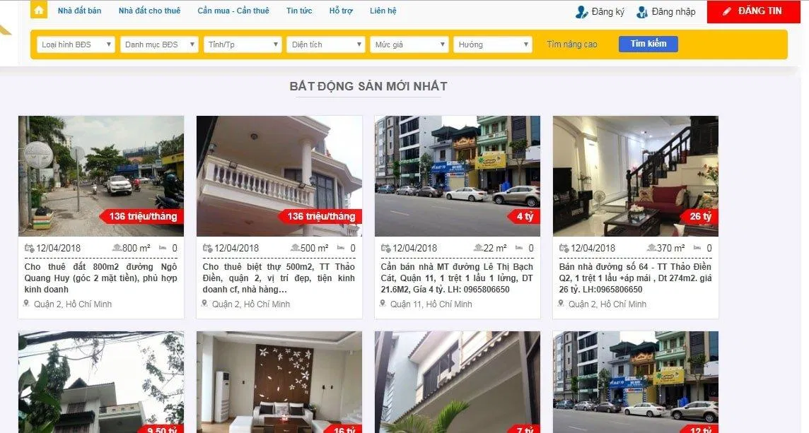 Thiết kế web bất động sản BDS Hồ Chí Minh (Ảnh BlogAnChoi) Thiết kế web bất động sản BDS Hồ Chí Minh (Ảnh BlogAnChoi)