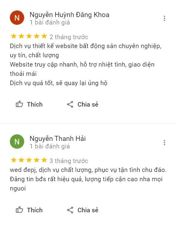 Review của khách hàng về webbds (Ảnh BlogAnChoi)