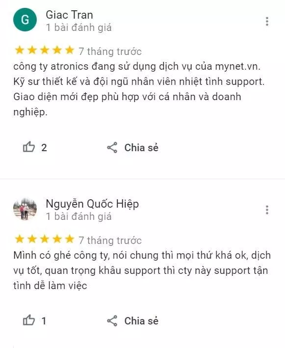 Review khách hàng của Mynet (Ảnh BlogAnChoi)