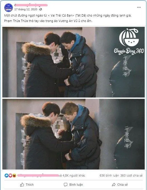 Ảnh hậu trường ngọt như được cut ra từ phim (Ảnh: BlogAnChoi)