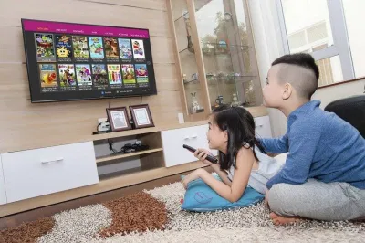 Vừa ăn cơm vừa xem tivi là thói quen không tốt cho hệ tiêu hóa (Ảnh: Internet). Vừa ăn cơm vừa xem tivi là thói quen không tốt cho hệ tiêu hóa (Ảnh: Internet).