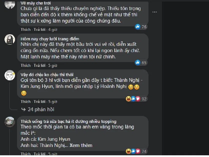 Ý kiến của cư dân mạng về thái độ của Lý Hoành Nghị (ảnh: BlogAnChoi)