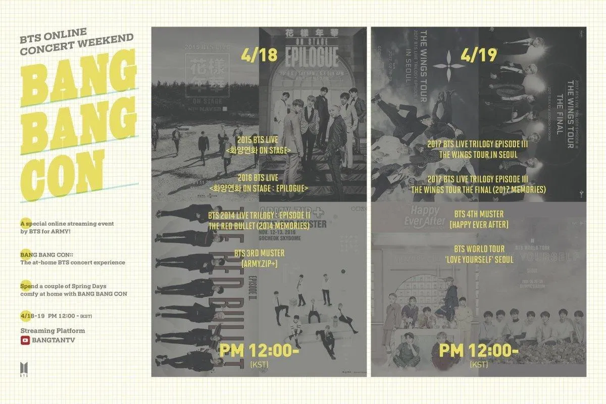 Concert online Bang Bang Con 2020 (Ảnh: Internet)