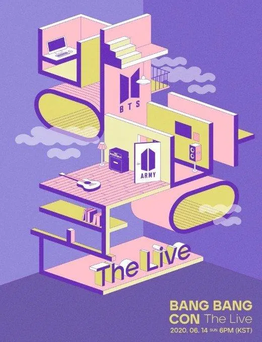 Show âm nhạc trực tiếp "Bang Bang Con: The Live" vào tháng 6 của BTS (Ảnh: Internet)