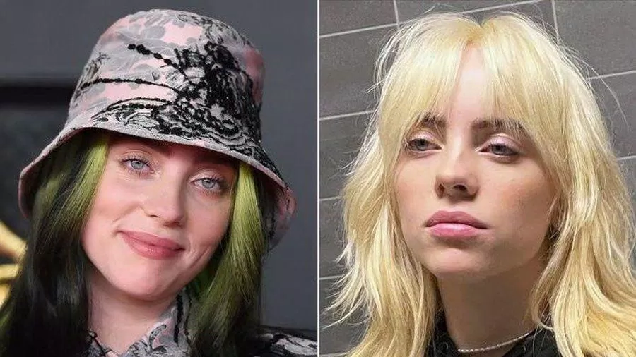 Billie Eilish và mái tóc màu bạch kim đầy mới mẻ (Ảnh: Internet).