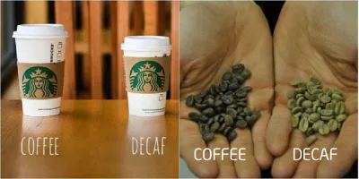 Decaf là loại cà phê đã được xử lý để làm giảm lượng caffeine (Ảnh: Internet).