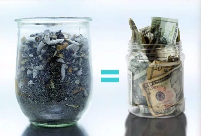 Bỏ thuốc lá thực sự giúp bạn tiết kiệm rất nhiều tiền (Ảnh: Internet).