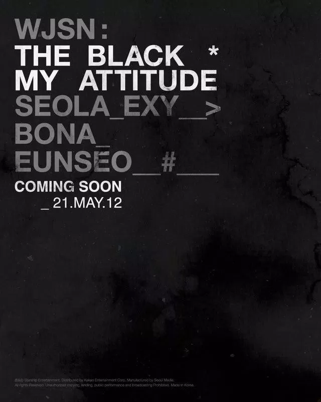 Sub-unit The Black của Oh My Girl sẽ phát hành album single đầu tiên "My Attitude" vào 12/5 (Ảnh: Internet)