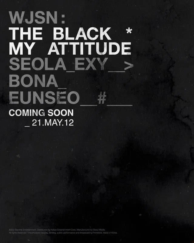 Sub-unit The Black của Oh My Girl sẽ phát hành album single đầu tiên "My Attitude" vào 12/5 (Ảnh: Internet)