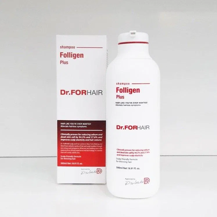 Dầu gội trị rụng tóc, kích mọc tóc Dr. FORHAIR Folligen Plus Shampoo. (ảnh: internet)