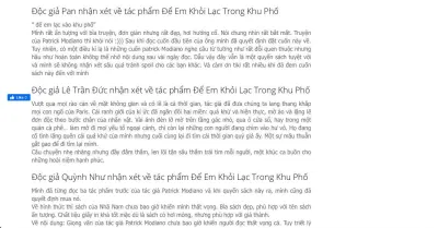 Độc giả chia sẻ cảm nhận về tác phẩm Để em khỏi lạc trong khu phố