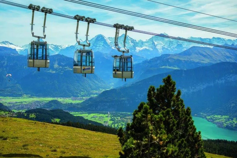 Cáp treo đi lên núi Niederhorn (Ảnh: Internet). Cáp treo đi lên núi Niederhorn (Ảnh: Internet).