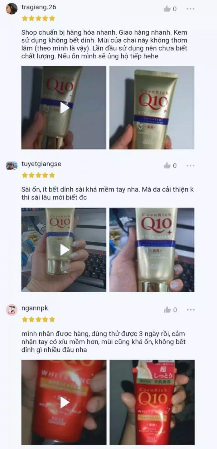 Một vài phản hồi của khách mua hàng trên Shopee (ảnh: BlogAnChoi)