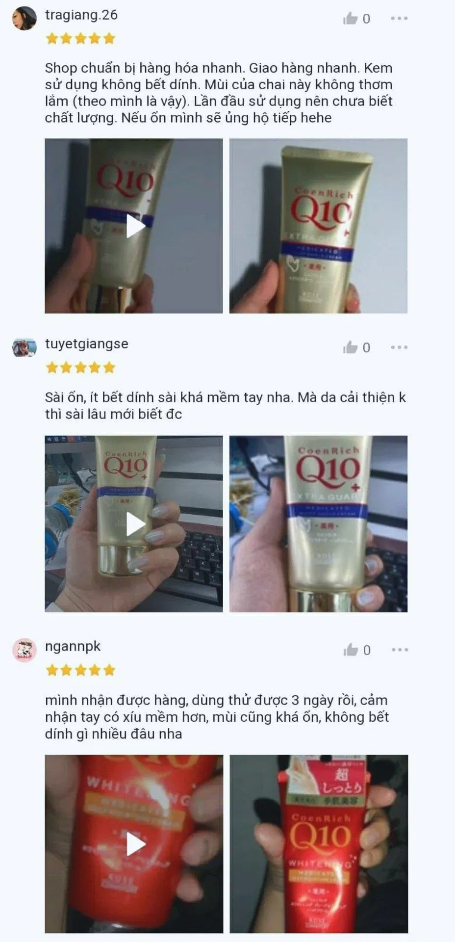 Một vài phản hồi của khách mua hàng trên Shopee (ảnh: BlogAnChoi)
