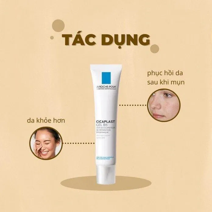 Gel B5 La Roche Posay có công dụng trong việc trị mụn, trị thâm cho da ( Nguồn: internet)