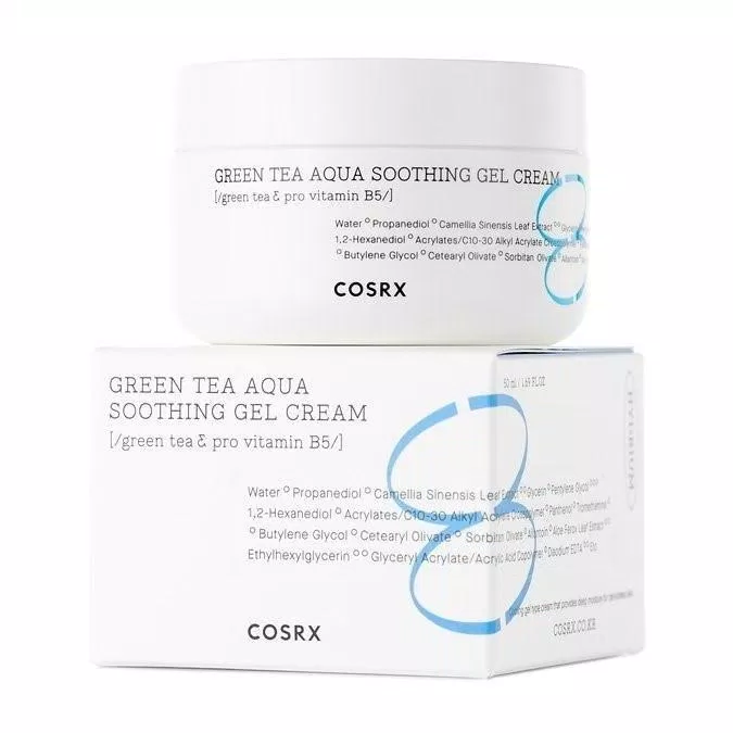 Gel dưỡng ẩm cấp nước COSRX Hydrium Green Tea Aqua Soothing Gel Cream. (ảnh: internet)