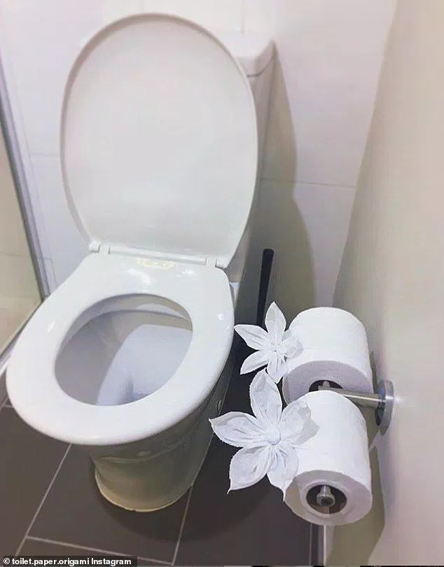 Gấp giấy vệ sinh đẹp độc đáo. (Ảnh: Internet)