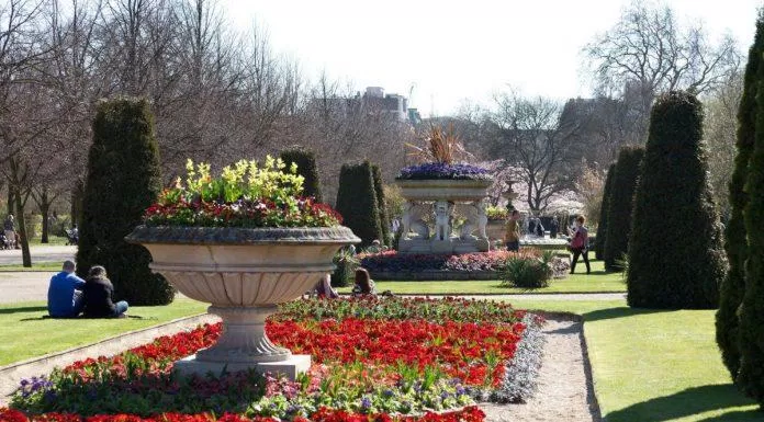 Vườn Đại lộ là khu vực có rất nhiều loài hoa của Công viên Regent (Ảnh: Internet).