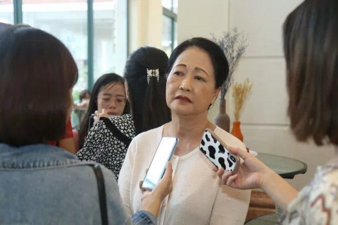 Nghệ sĩ gạo cội Như Quỳnh trong buổi ra mắt bộ phim ( Ảnh: Internet )