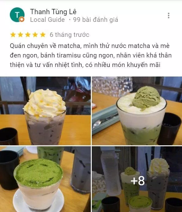 Đánh giá của khách hàng về Japanit matcha & coffee house (Ảnh: BlogAnChoi)