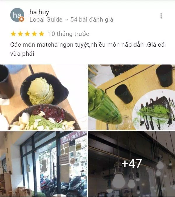 Đánh giá của khách hàng về Japanit matcha & coffee house (Ảnh: BlogAnChoi)