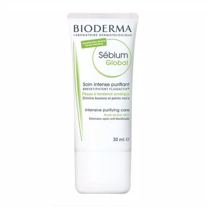 Kem dưỡng ẩm làm giảm mụn Bioderma Sebium Global Cream. (ảnh: internet)