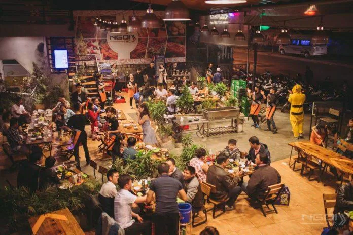 Ngói BBQ có không gian khá rộng, (Nguồn: Facebook Ngói BBQ)