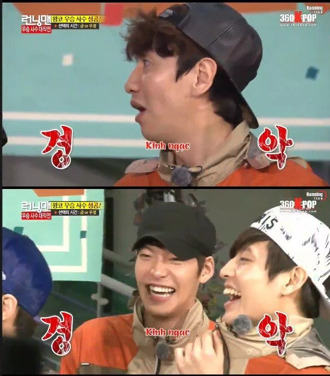 Vẻ mặt kinh ngạc của các khách mời cũng như thành viên Running Man. (Ảnh: BlogAnChoi). Vẻ mặt kinh ngạc của các khách mời cũng như thành viên Running Man. (Ảnh: BlogAnChoi).