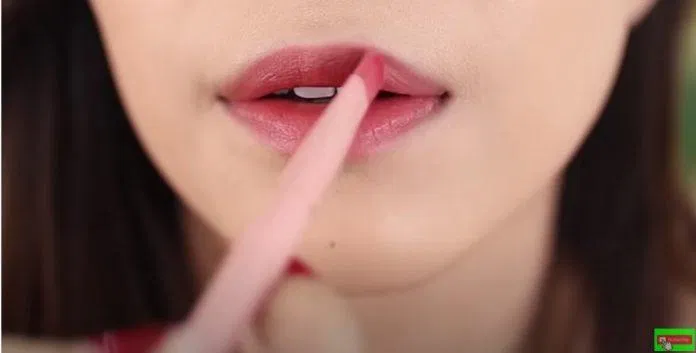 Dùng cọ để tán son giúp màu lên chuẩn và đều (Nguồn: Internet) Dùng cọ để tán son giúp màu lên chuẩn và đều (Nguồn: Internet)