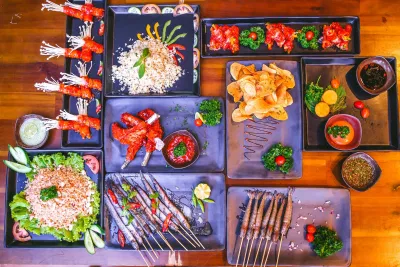 Các món ăn tại Ngói rất đa dạng và đầy jau2 sắc (Nguồn: Facebook Ngói BBQ)