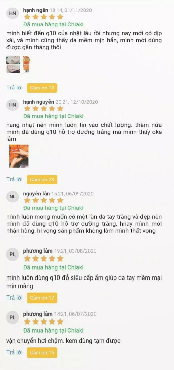 Nhận xét của khách hàng trên Chaiki (ảnh: BlogAnChoi)